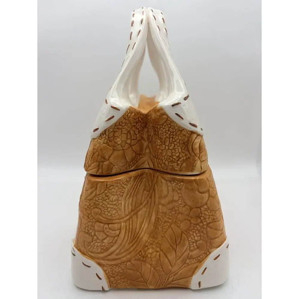 Davids Cookies Purse Cookie Jar. Collectable Clean Kitchen